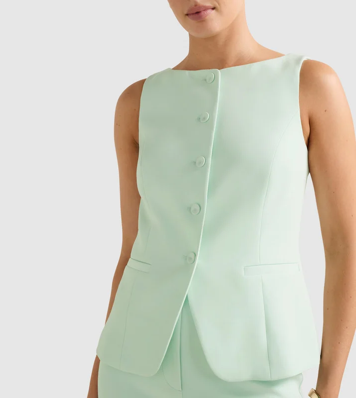 Forever New  ORCHID Boat Neck Waistcoat for Women | Best Price UAE
